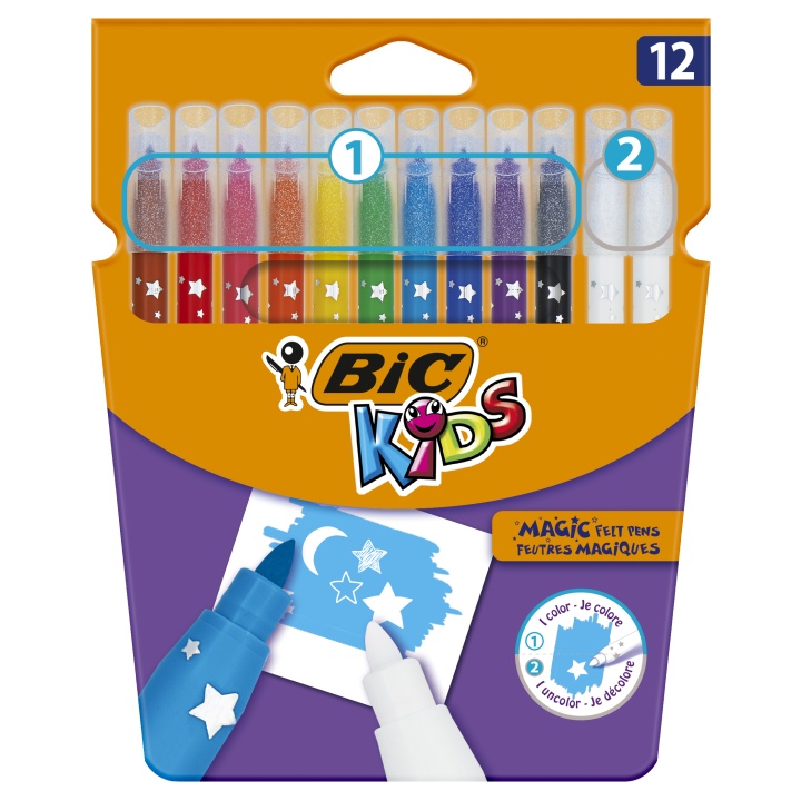 Kids Magic Erasable Felt Pen 12-set in the group Kids / Kids' Pens / 5 Years+ at Pen Store (100255)