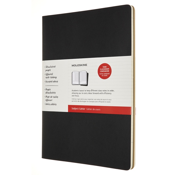 Cahier Subject A4 Black/Kraft Ruled in the group Paper & Pads / Note & Memo / Writing & Memo Pads at Pen Store (100338)