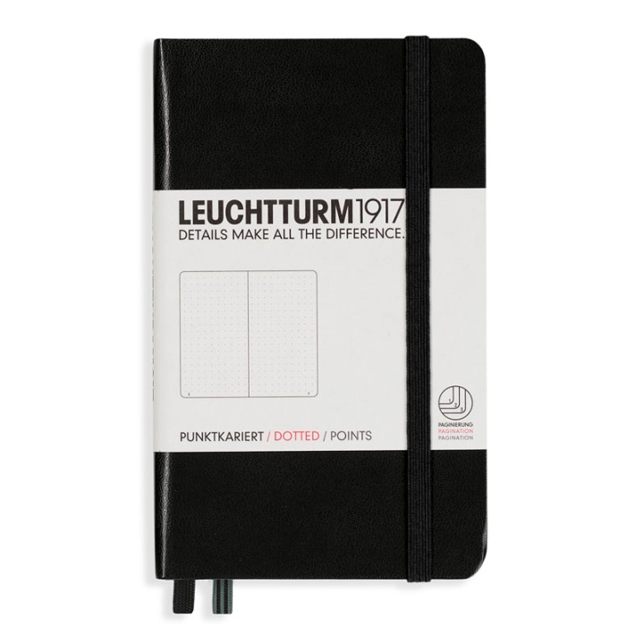Notebook A6 Pocket Dotted Black in the group Paper & Pads / Note & Memo / Notebooks & Journals at Pen Store (100748)