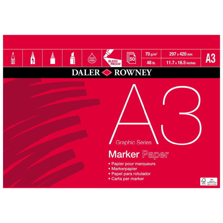 Marker Paper A3 in the group Paper & Pads / Artist Pads & Paper / Marker Pads at Pen Store (101461)