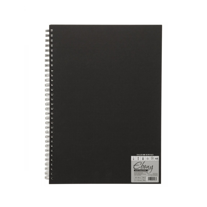 Ebony Artist's Sketch Book A4 in the group Paper & Pads / Artist Pads & Paper / Sketchbooks at Pen Store (101470)
