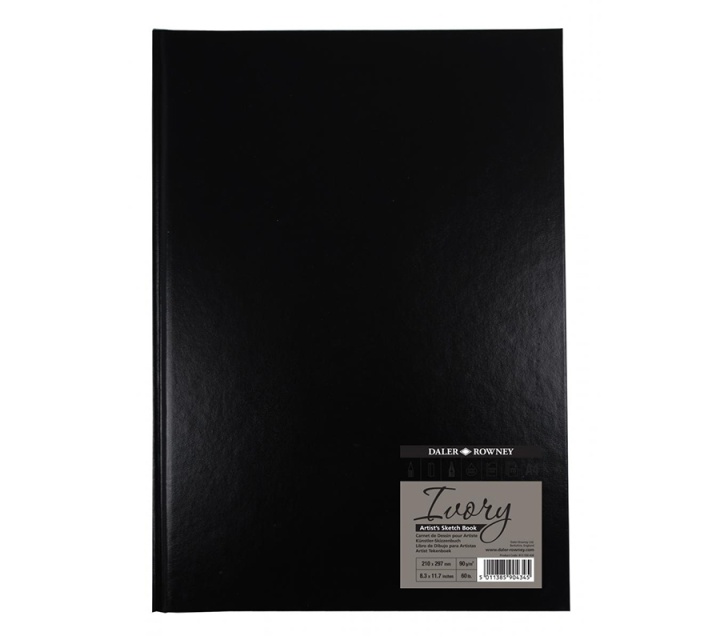 Ivory Sketchbook Hardcover A4 in the group Paper & Pads / Artist Pads & Paper / Sketchbooks at Voorcrea (101474)