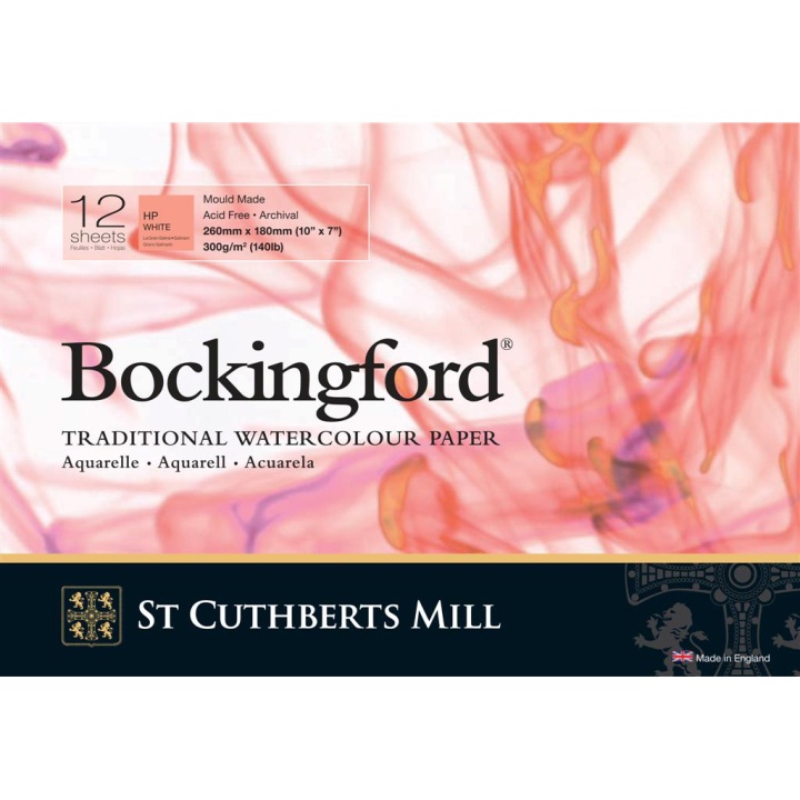 Bockingford Watercolour paper 300g 260x180mm HP in the group Paper & Pads / Artist Pads & Paper / Watercolor Pads at Pen Store (101490)