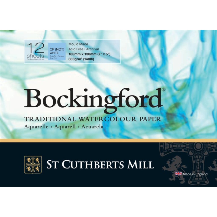 Bockingford Watercolour paper CP/NOT 300g 18x13cm in the group Paper & Pads / Artist Pads & Paper / Watercolor Pads at Pen Store (101494)