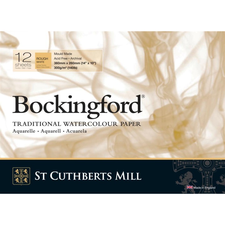 Bockingford Watercolour paper 300g 360x260mm Rough in the group Paper & Pads / Artist Pads & Paper / Watercolor Pads at Pen Store (101502)