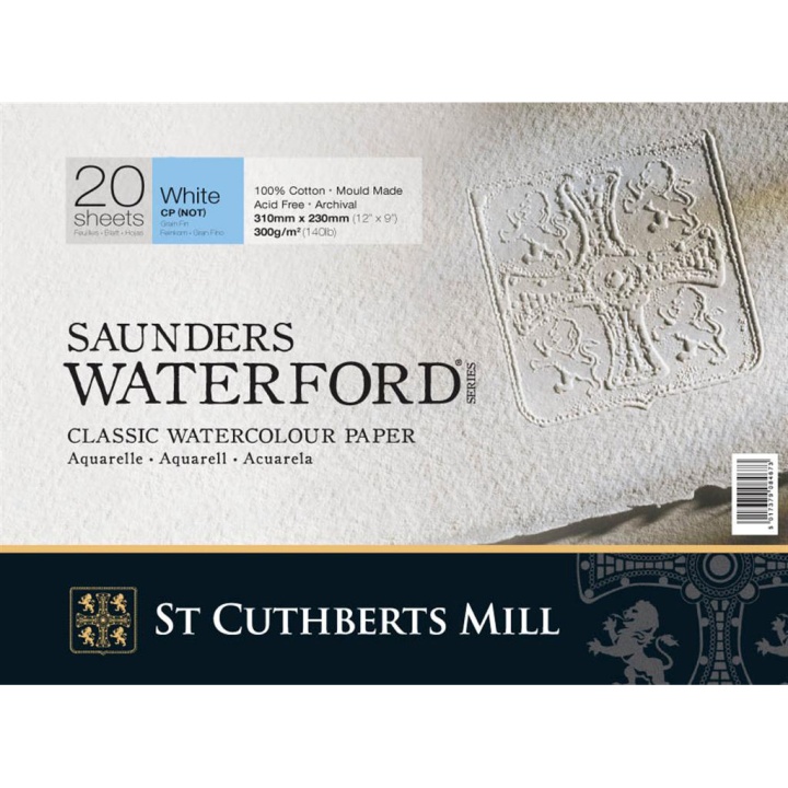 Saunders Waterford Watercolour Paper 300 g 31 x 23 cm CP/NOT in the group Paper & Pads / Artist Pads & Paper / Watercolor Pads at Pen Store (101509)