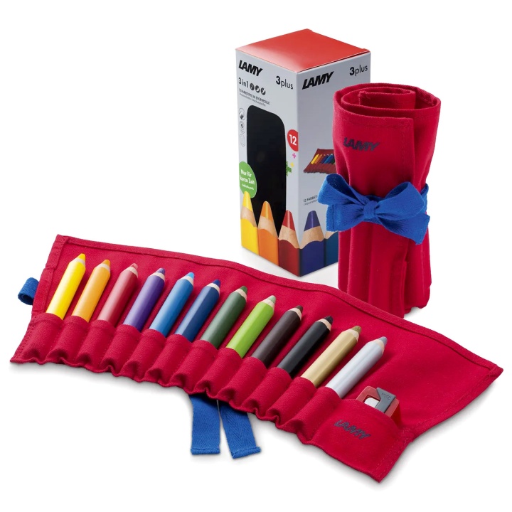 3plus 12-set Rollup in the group Kids / Kids' Pens / Coloring Pencils for Kids at Pen Store (102156)
