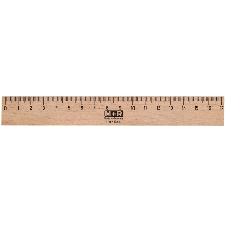 M R Wooden Ruler 17  cm  Pen Store