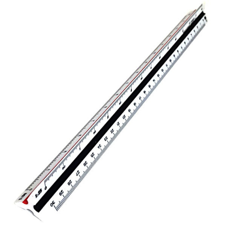 Scale ruler 30 cm 20-125 in the group Hobby & Creativity / Hobby Accessories / Rulers / Scale ruler at Pen Store (102250)