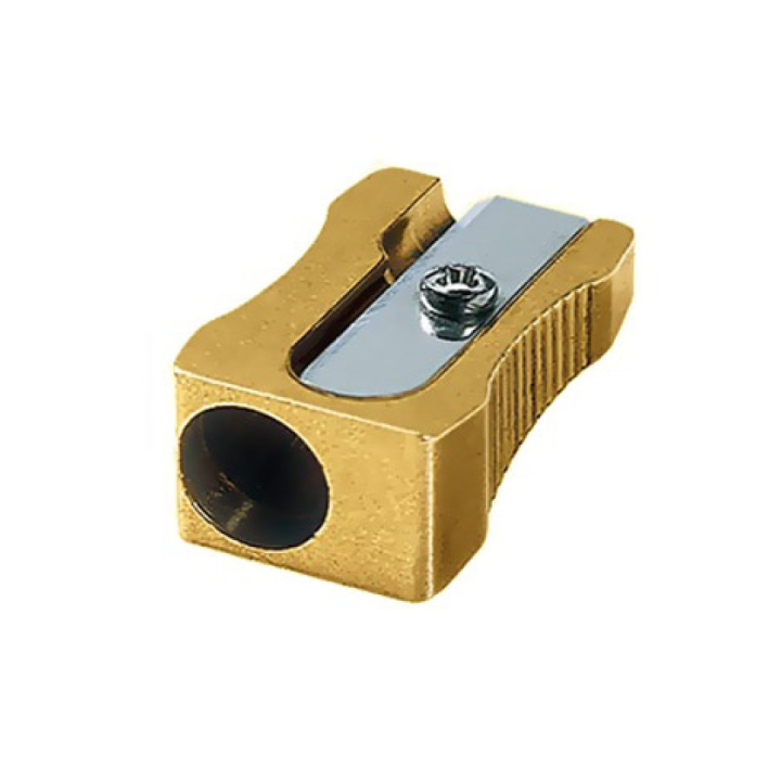 Sharpener Single Wedge Brass in the group Pens / Pen Accessories / Sharpeners at Pen Store (102258)