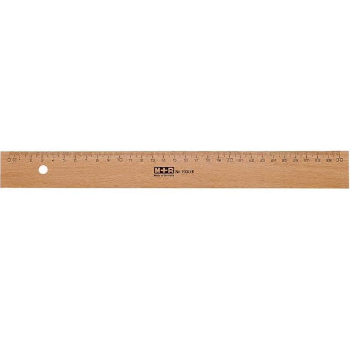 Wooden Ruler 30 cm in the group Hobby & Creativity / Hobby Accessories / Rulers / Wooden ruler at Pen Store (102290)
