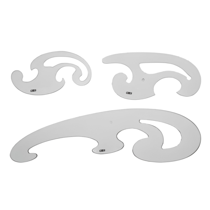 Ruler French Curve in the group Hobby & Creativity / Hobby Accessories / Rulers / Plastic ruler at Pen Store (102294)