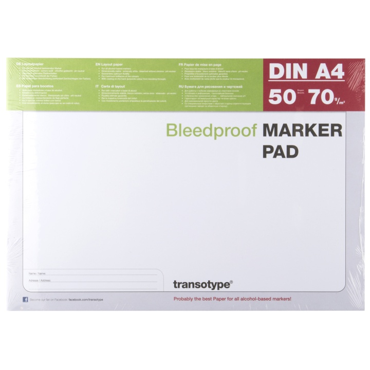 Marker Pad A4-pad in the group Paper & Pads / Artist Pads & Paper / Marker Pads at Pen Store (103279)
