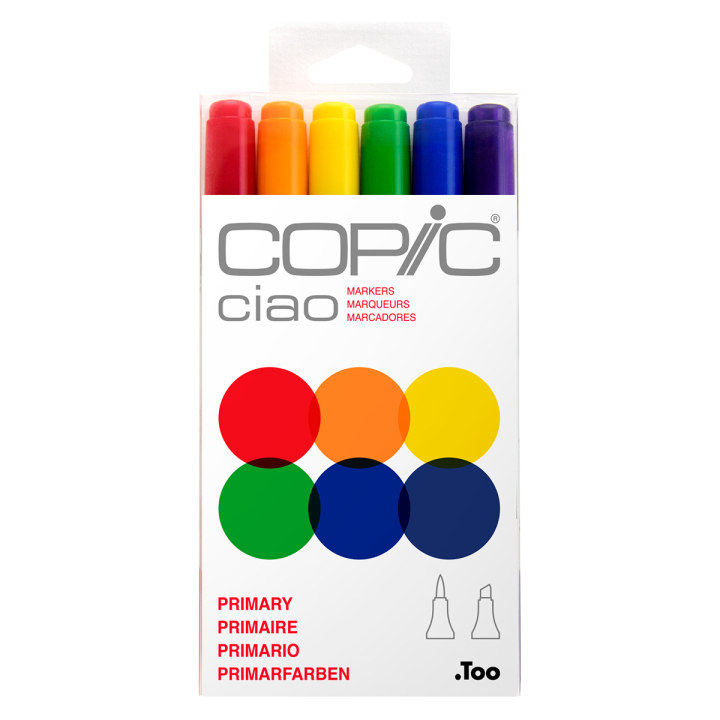 Ciao 6-pack Primary in the group Pens / Artist Pens / Illustration Markers at Pen Store (103865)