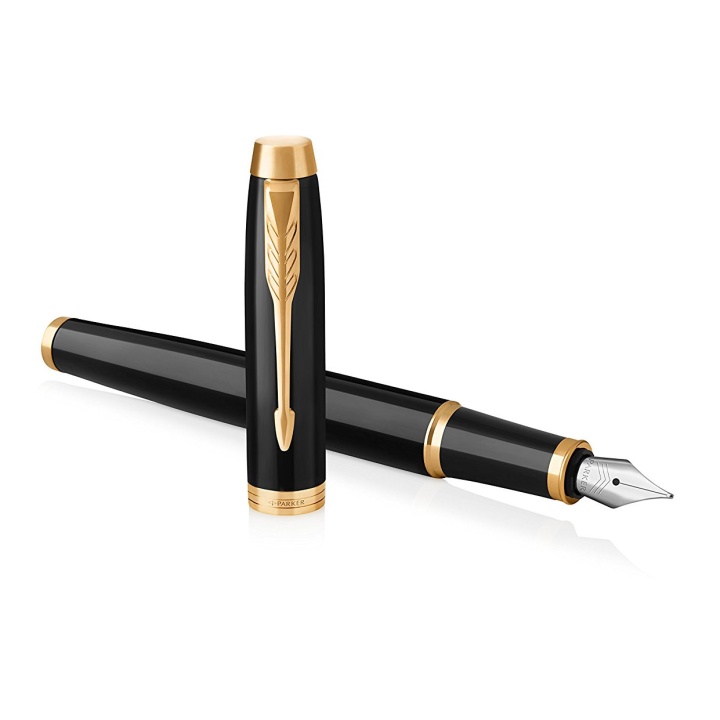 Parker IM Black/Gold Fountain pen Medium | Pen Store