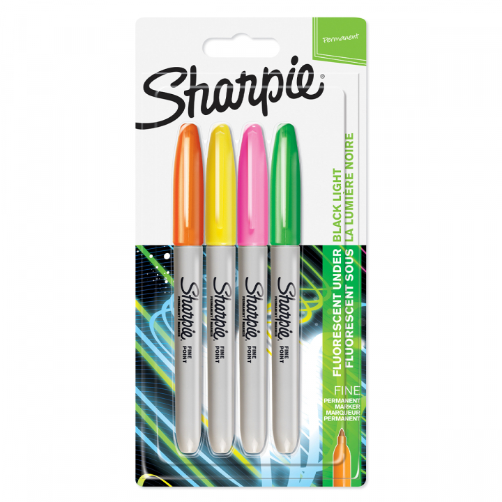 Fine Marker 4-pack Neon in the group Pens / Office / Markers at Pen Store (104762)