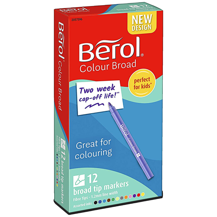 Colour Broad Tip 12-pack in the group Kids / Kids' Pens / Felt Tip Pens for Kids at Pen Store (104845)
