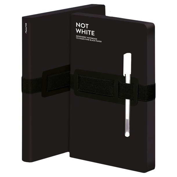 Notebook Not White L Light - Black in the group Paper & Pads / Note & Memo / Notebooks & Journals at Pen Store (104881)