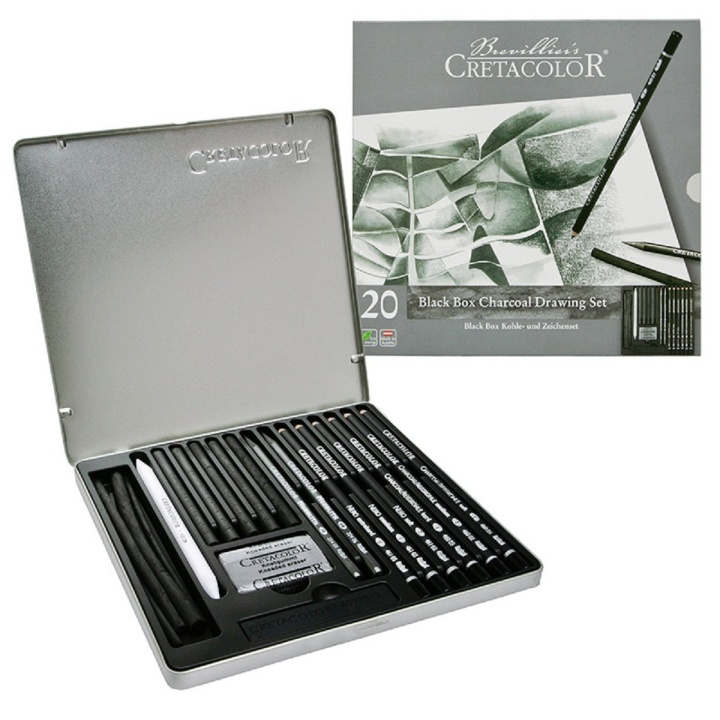 Black Box coal set in the group Art Supplies / Crayons & Graphite / Drawing Charcoal at Pen Store (105033)