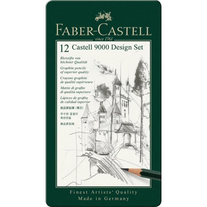Pencil Castell 9000 Design Set in the group Pens / Writing / Pencils at Pen Store (105056)