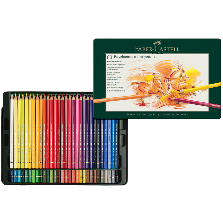 Coloring pencils Polychromos 60-set in the group Pens / Artist Pens / Colored Pencils at Pen Store (105077)