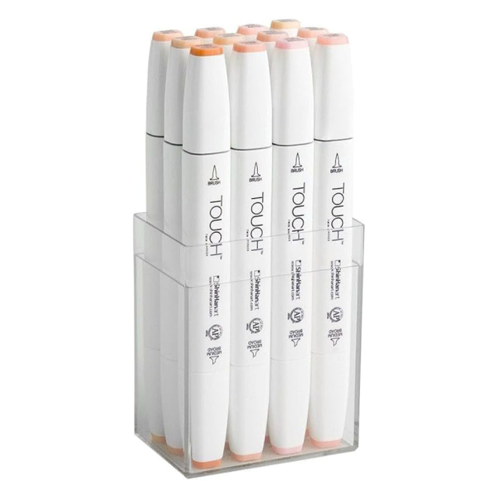 Twin Brush Marker 12-set Skin in the group Pens / Artist Pens / Illustration Markers at Pen Store (105315)