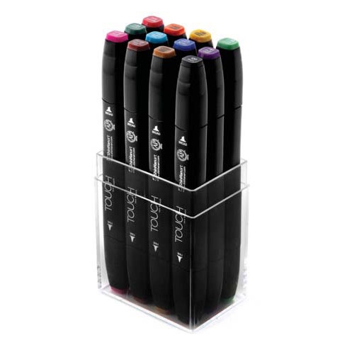 Twin Marker 12-set Main in the group Pens / Artist Pens / Illustration Markers at Pen Store (105526)