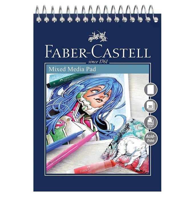 792416 Faber Castell A3 Sketch Pad Creative Studio Mixed Media 250gsm 30  Sheets Bastel & Künstlerbedarf LA1678611