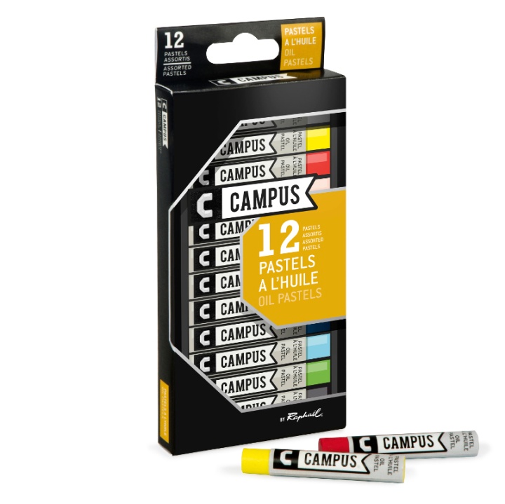 Campus 12 Pastels in the group Art Supplies / Crayons & Graphite / Crayons at Pen Store (106257)