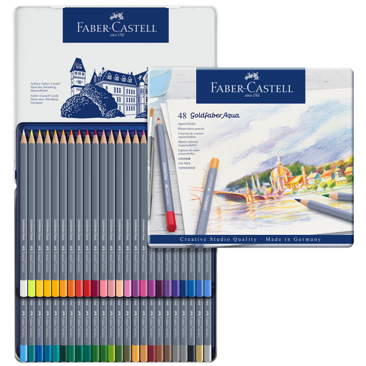 Goldfaber Aqua Watercolour Pencil 48-set in the group Pens / Artist Pens / Watercolor Pencils at Pen Store (106634)