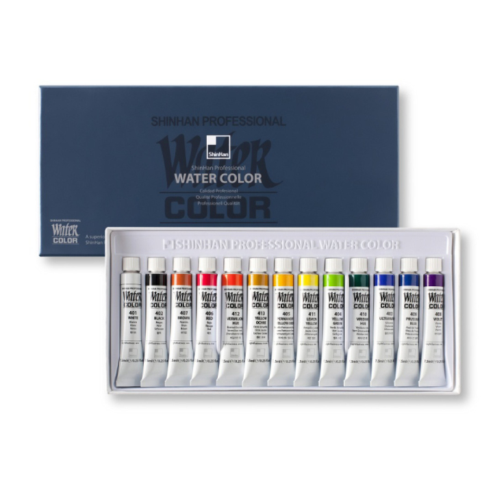 Water Colors PRO 7.5ml 13-set in the group Art Supplies / Artist colours / Watercolor Paint / Watercolor in tube at Pen Store (107246)