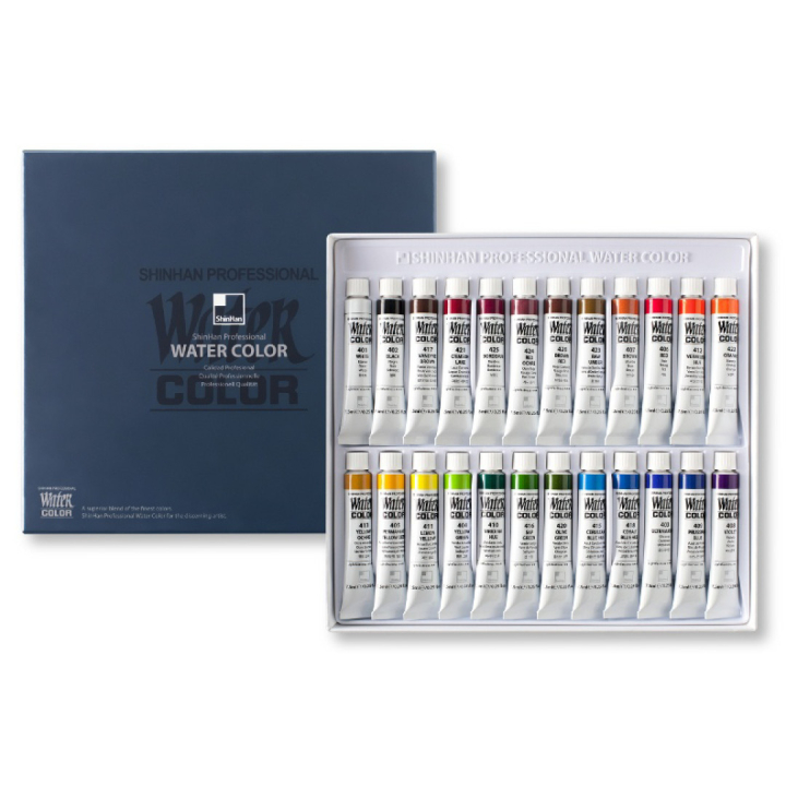 Water Colors PRO 24-set in the group Art Supplies / Artist colours / Watercolor Paint / Watercolor in tube at Pen Store (107247)