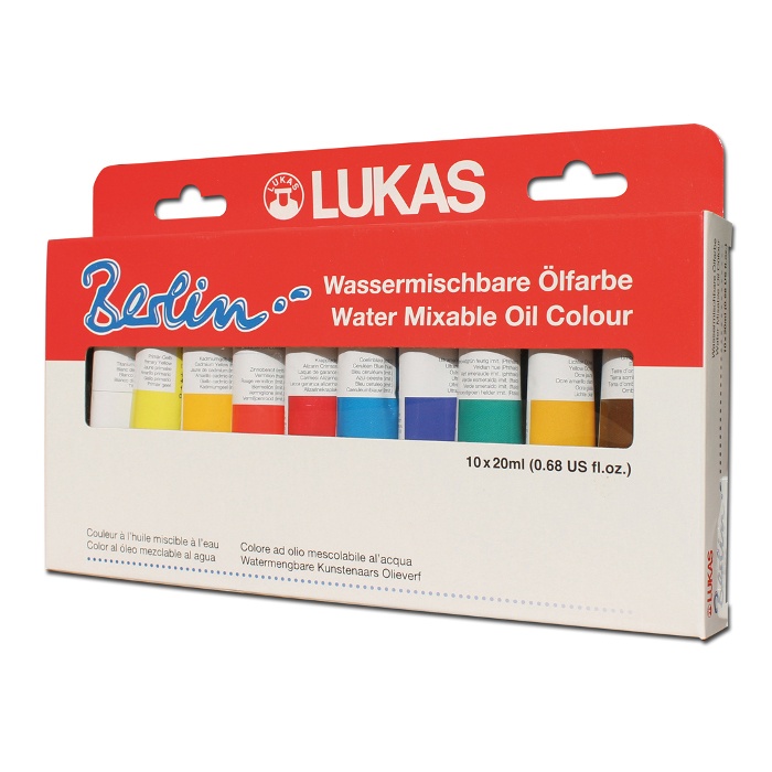 Berlin Water Mixerable Oil Color Selection 20 ml 10-set in the group Art Supplies / Colors / Oil Paint at Pen Store (107248)