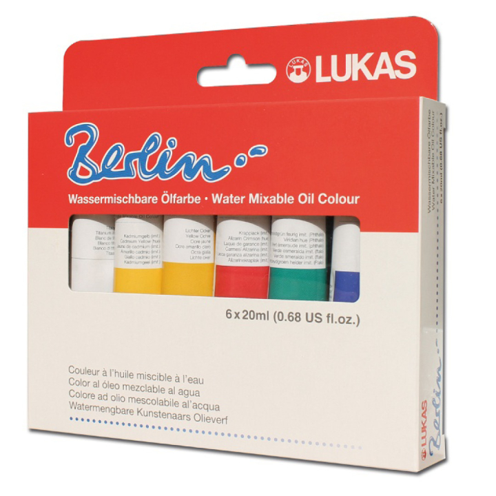Berlin Water Mixerable Oil Color Starter 20 ml 6-set in the group Art Supplies / Artist colours / Oil Paint at Pen Store (107249)