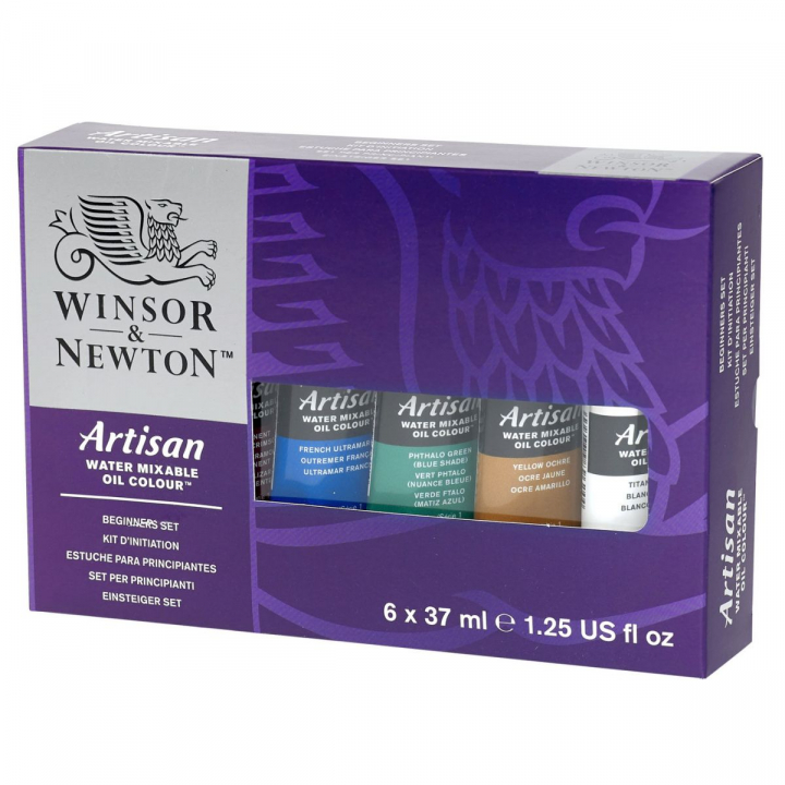 Winsor & Newton Artisan Water Mixable Oil Color Beginners 6-set 37 Ml ...