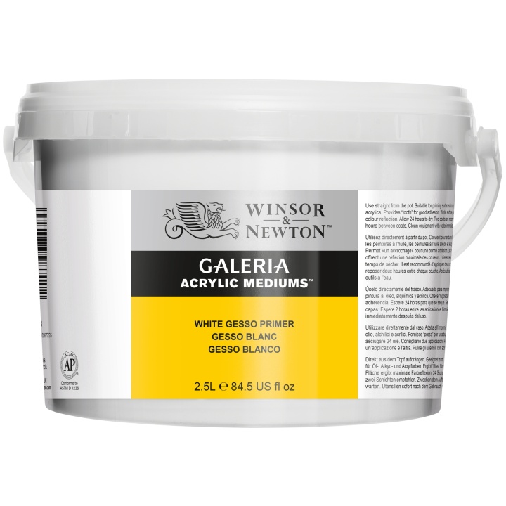 White Gesso Primer 2.5L in the group Art Supplies / Product series / W&N Galeria at Pen Store (107512)
