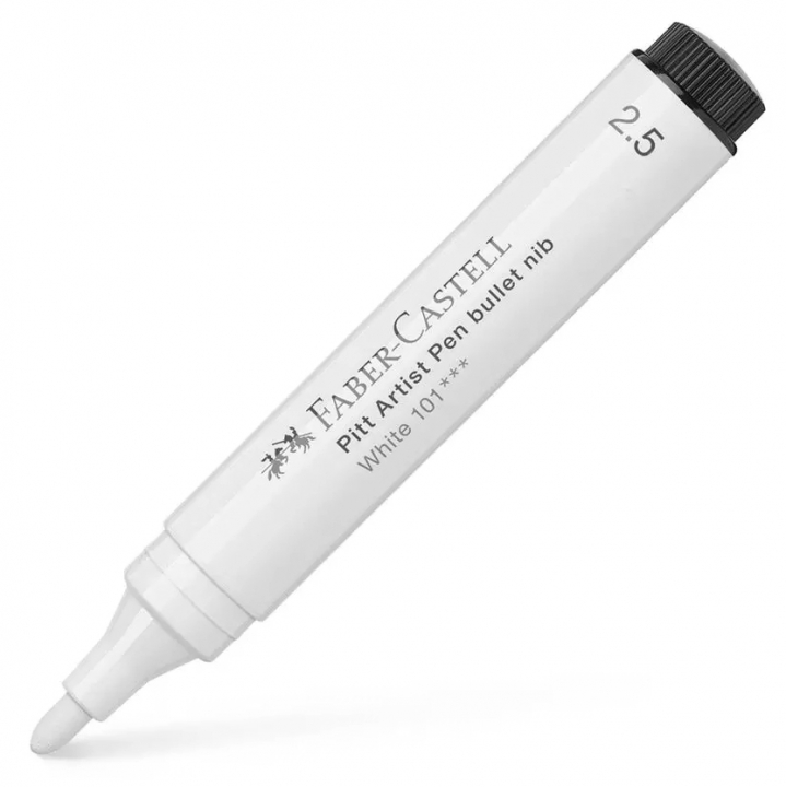India Ink Pitt Artist Pen White 2.5 mm in the group Pens / Artist Pens / Felt Tip Pens at Pen Store (107604)