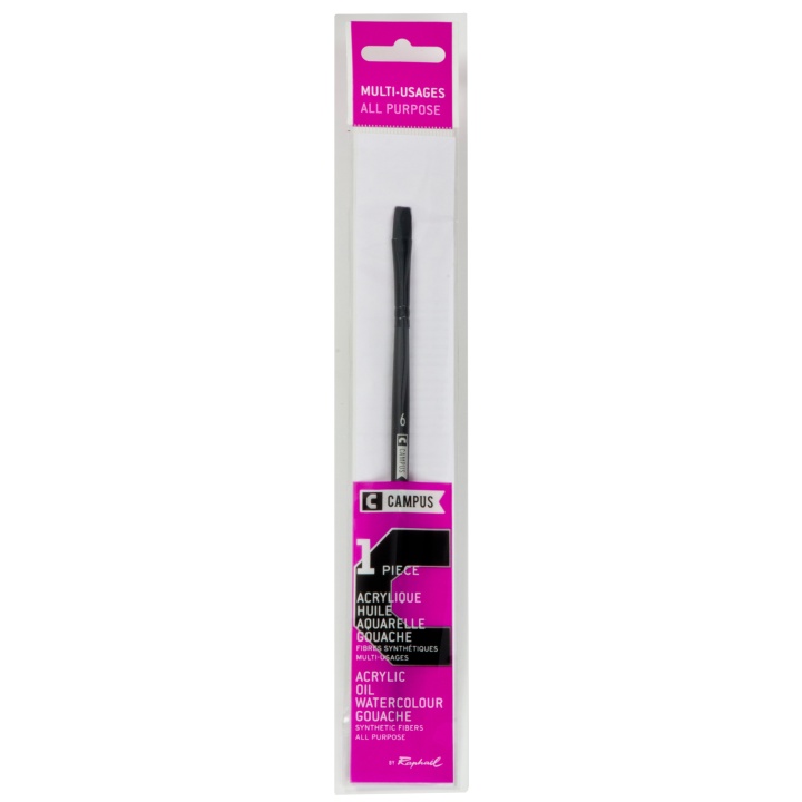 Campus Brush Flat St 6 in the group Art Supplies / Brushes / Synthetic Brushes at Pen Store (108384)