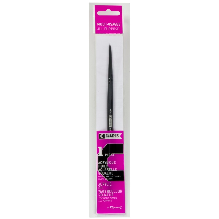 Campus Brush Round St 6 in the group Art Supplies / Brushes / Synthetic Brushes at Pen Store (108391)