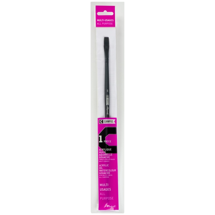 Campus Brush Long Flat St 8 in the group Art Supplies / Brushes / Synthetic Brushes at Pen Store (108396)