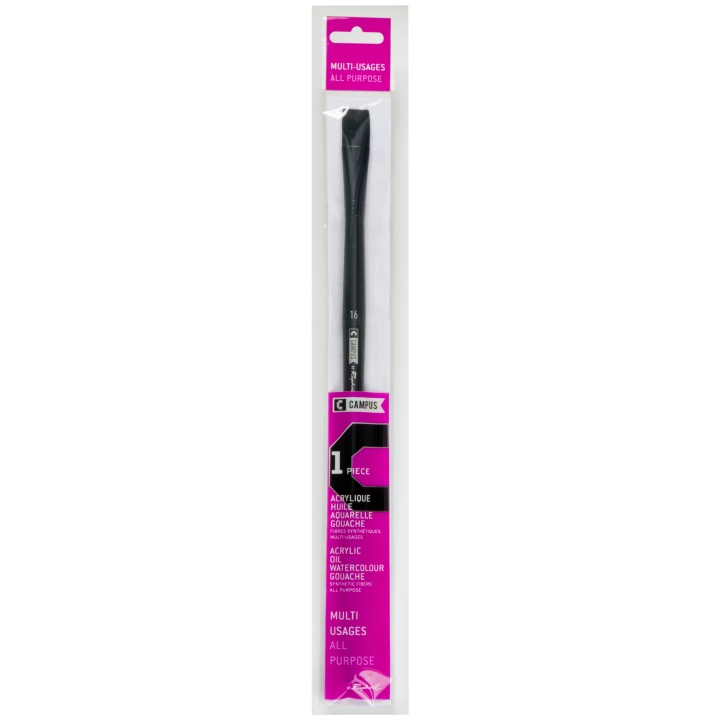 Campus Brush Long Flat St 16 in the group Art Supplies / Brushes / Synthetic Brushes at Pen Store (108399)