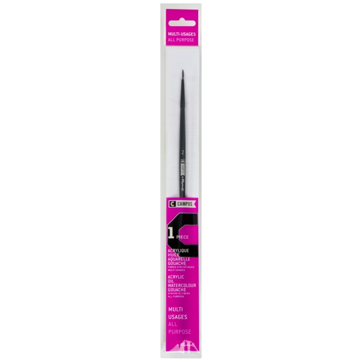 Campus Brush Long Round St 2 in the group Art Supplies / Brushes / Thin Brushes at Pen Store (108401)