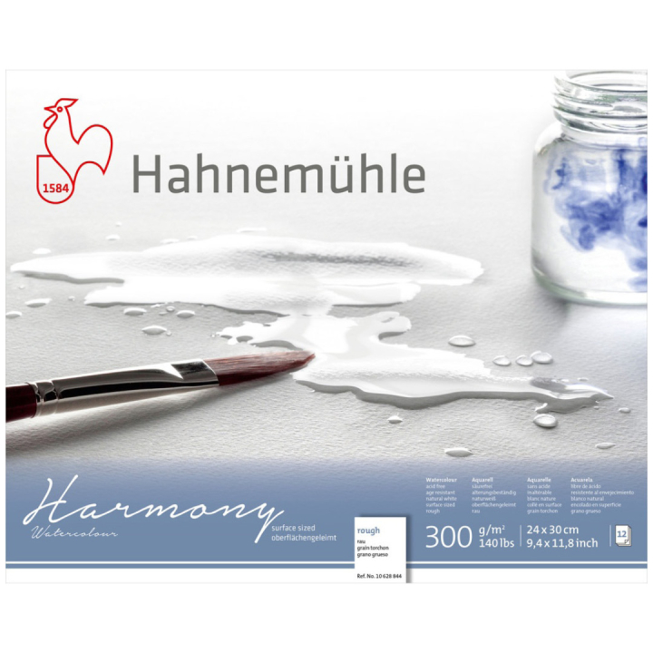 Watercolour Paper Harmony Rough 300g 24x30cm in the group Paper & Pads / Artist Pads & Paper / Watercolor Pads at Pen Store (108753)