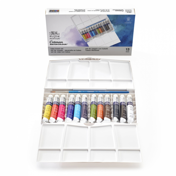 Cotman Tube Water Color Painting box Plus 12x8m in the group Art Supplies / Colors / Watercolor Paint at Pen Store (108804)