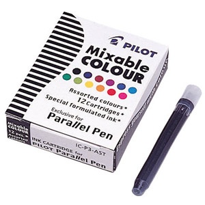 Refill Parallel Pen Mix-12-pack in the group Pens / Pen Accessories / Cartridges & Refills at Pen Store (109264)