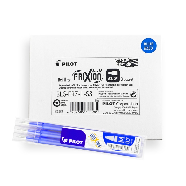 Refill FriXion 0.7 12 x 3-pack in the group Pens / Pen Accessories / Cartridges & Refills at Pen Store (109337_r)