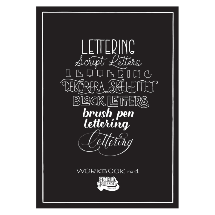 Lettering Workbook no. 1 in the group Hobby & Creativity / Books / Art Instruction Books at Pen Store (109668)
