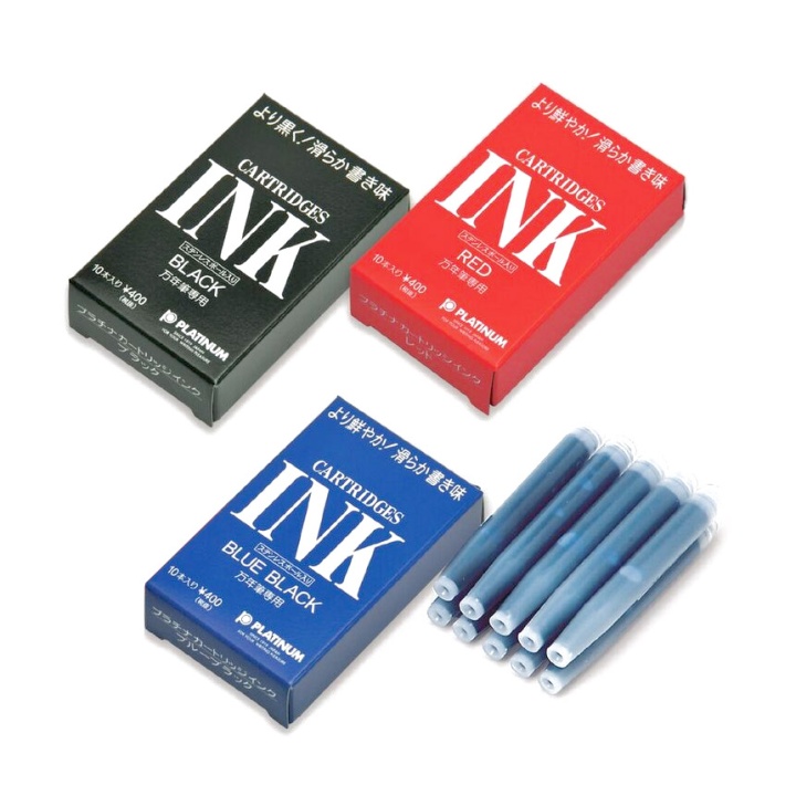 Fountain pen Cartridge 10 pcs Black in the group Pens / Pen Accessories / Cartridges & Refills at Pen Store (109785)