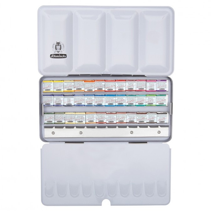 Horadam Aquarell Metal 36-set + extra space in the group Art Supplies / Colors / Watercolor Paint at Pen Store (110729)