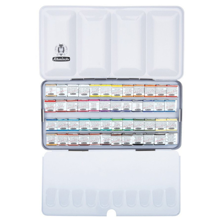 Horadam Aquarell Metal 48-set in the group Art Supplies / Artist colours / Watercolor Paint / Watercolor pans at Pen Store (110730)